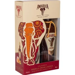 Amarula Cream met 2 originele glazen 70 cl