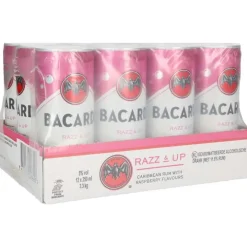 Bacardi Razz & Up tray 12 x 25 cl