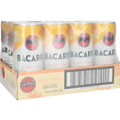 Bacardi Sunset Punch tray 12 x 25 cl