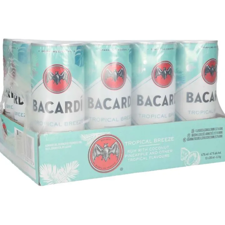 Bacardi Tropical Breeze tray 12 x 25 cl
