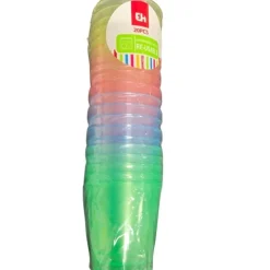 Gekleurde shotglaasjes 20 stuks