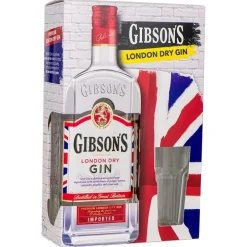 Gibson's London Dry Gin + Glas 70 cl