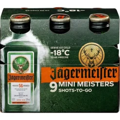 Jagermeister 9-pack mini meisters 9 x 2 cl