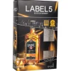Label 5 Whisky Met 2 glazen 70 cl