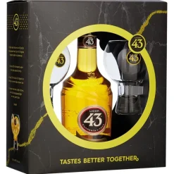 Licor 43 Original met 2 'marmer' ballon glazen 70 cl