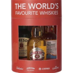 Worlds Faourite Whiskies 4x5cl